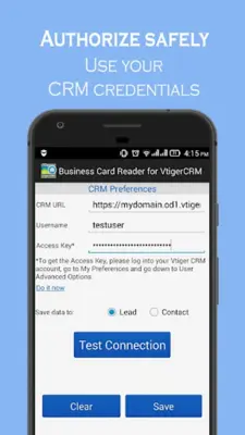 Business Card Reader for Vtige android App screenshot 17