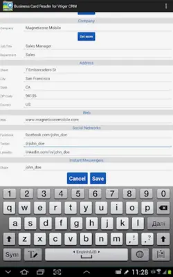 Business Card Reader for Vtige android App screenshot 4